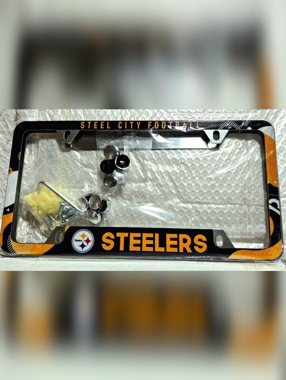 Pittsburgh Steelers Black & Gold License Plate Frame
